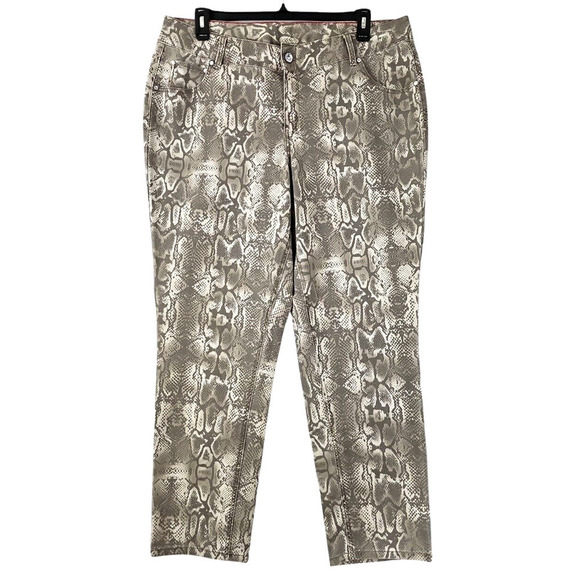 Lane Bryant ~Woman Size 20~ Light Brown Stretch Leopard Print Pants Stretch. - Picture 1 of 9
